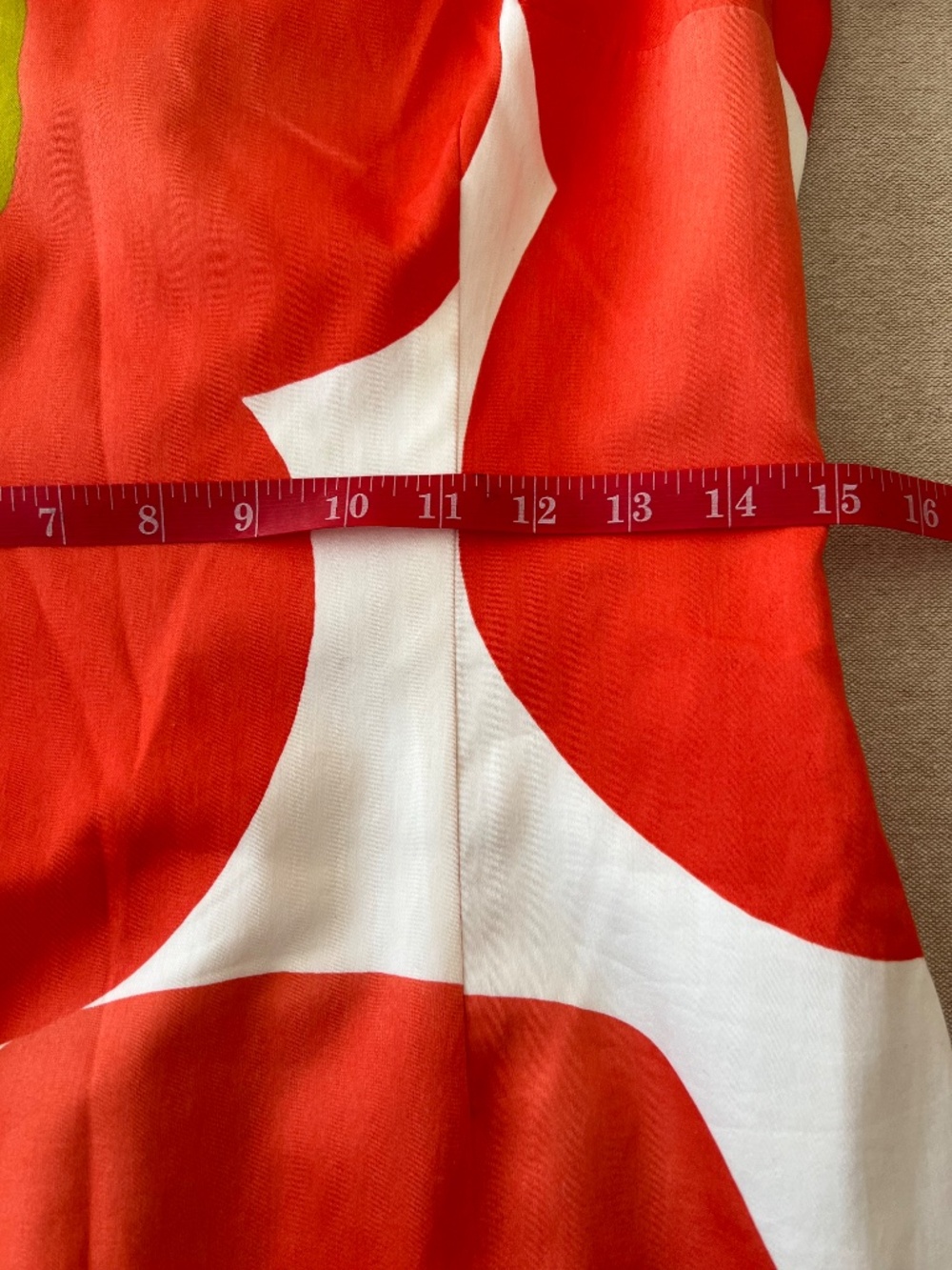 Y2K David Meister Floral Dress Red White Sleeveless Knee Length Size 8 NWT - Picture 6 of 10